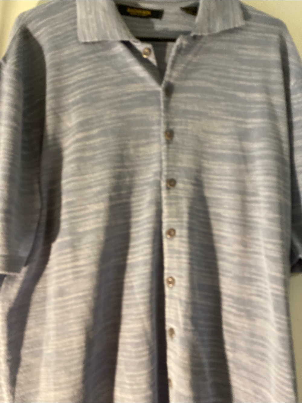 Men's Light Blue Striped Button-Up shirt